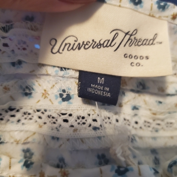 NEW Universal Thread Balloon Long Sleeve Tie-Front Blouse - Picture 8 of 12